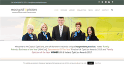 Desktop Screenshot of mccrystalopticians.com